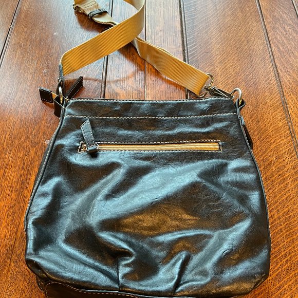 Franco Sarto Black Crossbody Bag - Faux Leather - Picture 2 of 5